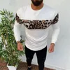 Herren Hoodies Lässige Herren Sweatshirts Rundhals Sweatshirt Hoodie 2023 Winter Herbst Fleece Herren Slim Pullover Leopard Tops Sportbekleidung