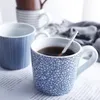 ボウルズ日本のレトロマグクリエイティブホームセラミックカップ飲酒お茶コーヒーカップルギフト大きな口