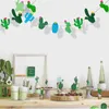 Brand: FiestaFun
Type: Cactus Garland Set
Specs: 8pcs, Paper/Pull Flower/ String Chain 
Keywords: Party Decoration Luau Hawaii Tropical Theme
Key Points: Colorful, Reusable, Easy to Hang 
Main Features: Vibrant Cactus Design, Adjustable Length
Scope of Ap
