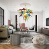 ペンダントランプモダンなシャンデリアライトカラフルなアートLEDペンダントランプハンドブラウンCE/UL MURANO GLASS CHANDELIER HOME DECOR LR1102