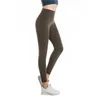 Gym Kleding Vrouwen Yoga -legging Leg de yogabroek op elkaar naakt Hoge taille Running Fitness Sport Leggings strakke trainingskorsten