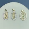 Takılar Guadalupe Lady of Guadalupe San Jude kolye kolye kaplamalı takı için Altın Rhinestone Din Yapan Din Bilezikler