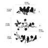 Декоративные фигурки металлическая птичья ветвь висящая орнамент
