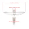 Wine Glasses 1PC 18mm Dia Male-Female And Male-male Connection Glass Ash Tray For Hookah Shisha Chicha Narguile Part