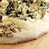 Decoraciones navideñas Falda de felpa Blanco puro Árbol de pelo largo Camisa Decoración Moda