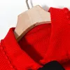 Designer de luxe femmes deux pièces robe ensembles à manches longues en tricot veste manteau hauts mini jupe courte femme sexy tricoté ensemble costume de piste pour femmes FT272