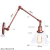 Wall Lamp American Retro Industrial Wind Aisle Staircase Corridor Bar Simple Creative Long Arm Decoration Folding E 27