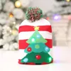 Christmas Decorations Hat LED Light Knitted Cap Winter Warm Kid Adult Xmas Headdress