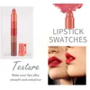 Lip Gloss 6 em 1 Lipstick Conjunto Alto hidratante cor de maquiagem Copo longlesting copo sexy glo vermelho i9t8