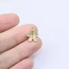 Charms Eruifa 20 stcs 10 mm aankomen Mini Flower zink legering ketting oorbellen mode sieraden handgemaakte diy hanger 2 colorscharms