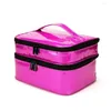 Nail Art Kits Cosmetics Storage Bag Portable With Double-Layer 30-Cell Flexible Bottle Separator Polish Accessories 2023