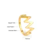 Cluster Rings Hollow-out Design a forma di cuore Anello di fidanzamento in acciaio inossidabile per le donne Coppia Anelli Mujer 2023