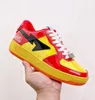 2023 New Bapestas baped 디자이너 캐주얼 신발 플랫폼 운동화 Bapesta Sk8 STA Patent 가죽 녹색 검은 흰색 판-남성 여성 트레이너 야외