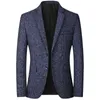 Herenpakken Blazers Blazers Heren Merkjas Mode Slanke Casual jassen Knappe Masculino Zakelijke jassen Pakken Gestreepte herenblazers Tops 230204