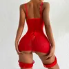 Sexy Set Bodysuit For Woman Open Bra Crotchless Underwear Lingerie Lace Lenceria Erotic Mujer Sexi Costumes Y2302