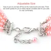 Dog Collars Elegant Necklace Puppy Collar Faux Pearl With Shiny Rhinestone Heart Shape Pendant Cat Jewellery Soft Pet Accessories