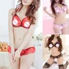 Sexy Set Women Lace Open Crotch Thongs G-String Bikini Bielizna Bieźnię Bra Erotyka Y2302