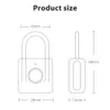 Smart Lock Anti-Poft FingerPrint Padlock Travel Bag Locker Smart One Touch för att öppna Unlock Intelligent Anti-THE Devices DF 230206