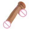 Prawdziwe dildo silikonowe miękkie dildo ssanie kubek realistyczne penis duże żeńskie zabawki seksualne produkty Dildo Women 0561