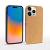 Real Wood Phone Cover Cases Natural Cherry Blank Wood Ultra Slim TPU Covers Case Top-sale For iPhone 11 12 13 14 Pro X Xr Xs Max Cell Phones Accessories