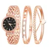 Orologi da polso GINAVE Vendita Orologi da donna con diamanti Braccialetti al quarzo Set di tre pezzi