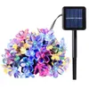 Светодиодные струны 50 светодиодов 7 м. Персик Ledertek Flower Solar Lamp Power String Fairy Lights Garlands Garden Decor для наружного капли D DH0UK
