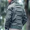 Jaquetas masculinas Jaqueta Militar Tática Mens Casual Multi Bolso Resistente a Riscos Jaquetas de Carga Masculina Ao Ar Livre Caça Combate Exército Casacos 230204