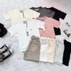 Çocuk Giyim Setleri ESS Erkek Kız Giysileri Tasarımcı temel Yaz Lüks Tişörtler Ve Şortlar Eşofman Çocuk gençlik Kıyafetleri Kısa Kollu Büzgülü