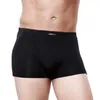 Underpants Sexy Trunks Men Underwear Bamboo Fiber Boxer Shorts Mens Comfortable Solid Panties Cueca Bulge Pouch Soft Breathable