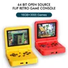 Przenośni gracze gier V90 Handheld Console Pocket Flip 3.0 "IPS Emulatory systemu open source dla GB GBA FC GG PS CPS Arcade 13 platformy gier 230206