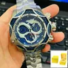 Undefeated Mens Watches Reserve Venom Luminous Chronograph Stainless Steel Luxury Watch Invicto Reloj De Hombre Dropshipping