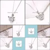 Pendant Necklaces Angel Wings Trend Cute 925 Heartbeat Beating Heart Necklace Carshop2006 Drop Delivery Jewelry Pendants Dhozt