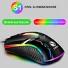 Souris filaire rétro-éclairé souris souris de jeu compétitive ordinateur portable bureau lumineux souris 230206