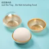 Gift Wrap StoBag 50pcs Plastic Transparent Tray Egg Yolk Crisp Cake Puffs Mochi Package Handmade Cookies For MidAutumn Festival Favors 230206