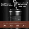 Becher 380 ml 510 ml Doppel-Edelstahl 304 Kaffee-Thermosbecher mit rutschfester Hülle Auto-Vakuumflasche Reise-Isolierflasche 230204