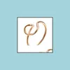 Кластерные кольца Письмо Кольцо для женщин творческий дизайн e m c k r h h Начальный алфавит Sier Gold Ringfashion Jewelry Gif