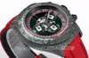 2023New 8f Lucky Turntable Watch heeft een diameter van 40 mm en uitgerust met 7750 timingbeweging koolstofvezel kast saffier spiegel koehide nylon strap heren horloges