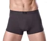 Underpants Brand Clothing Mens Underwear Boxer Bamboo Fiber Casual Male Men's Short Man Solid Color 1 Piece