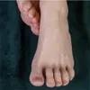 1 st siliconen gesimuleerde afslanke vrouwelijke voet mannequin verlengde manicure kunstmatige rekwisieten schieten display foot model joint kan worden gebogen e120