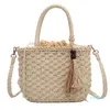 Evening Bags Women's Shoulder Crossbody Luxury Bag Simple Knitting Soft Summer Straw Korean