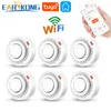 Other Alarm Accessories WiFi Smoke Sensor Alarm Fire Protection Tuya Smoke Detector Smokehouse Combination Fire Alarm Home Security System Firefighters 230206
