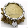 Bracelets porte-bonheur marque de mode femmes inoxydable s'il vous plaît revenir au coeur breloques Psera Bracelet 1 pièces livraison directe bijoux Dhimu