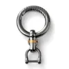 Keychains High-Grade Men Titanium Ring Car Remote Control Special Keychain High Quality Waist Hanging Key Chain PendantKeychains Fier22