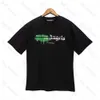 夏 PA 男性レディースヤシ Tシャツマンスタイリスト Tシャツギロチンクマヤシプリント半袖切り頭クマ角度 Tシャツ天使 tシャツ