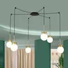 Kolye lambaları Modern Yaratıcı Cam Işıklar Basit İskandinav Parlatıcı Tavan Yatak Odası Tasarım Süspansiyon Işık Fikstürlü