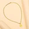 Choker Hellolook Gold Letter Chain Necklace Du är mitt Sunshine Simplicity Snack estetiska smycken gåva för flickor chokers
