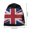 Berets UK Flag Bonnet Hats Street Street Kapa na dzianinowy kapelusz dla mężczyzn Kobiety jesienne zima ciepło jack jack brytyjskie pulchowe czapki czapki czapki czapki