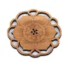 Table Mats Pastoral Bamboo Lotus Drink Coasters Mat Placemat Flower Shape Personality Kitchen Household Decoration Accessories