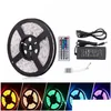 LED -remsor 5M SMD5050 RGB Strip 300LED/M DC12V Vattent￤ta 300LEDS L￤gg till 44Key Controller ADD12V 5A 60W Power Adapter Drop Leverans Lig DHMS2