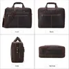 Aktentaschen Businesstasche Herrenhandtasche Vintage Crazy Horse Leder Laptop Aktentasche Single Shoulder Messenger